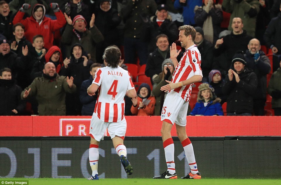 Peter Crouch 100th EPL goal, Stoke - Everton 01.02.2017